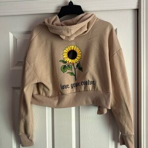 Faded Rose Beige Cropped Jacket Size M